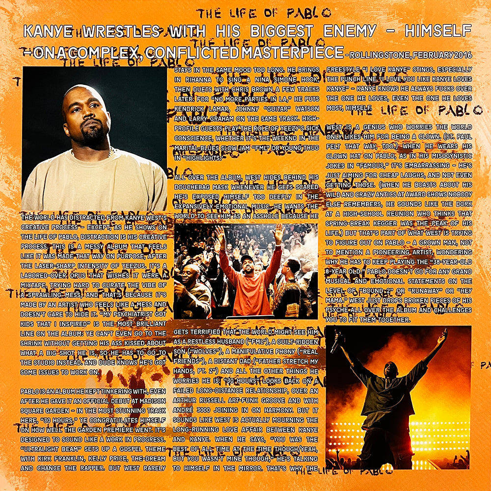 KANYE WEST 2xLP The Life Of Pablo (Orange Coloured Vinyls) Includes Saint Pablo