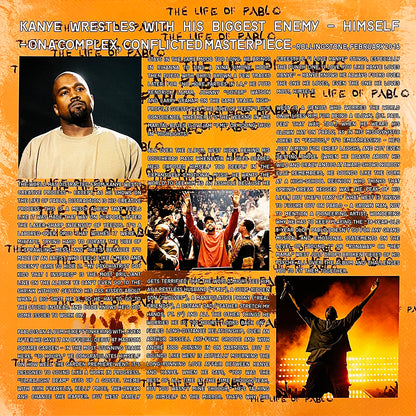 KANYE WEST 2xLP The Life Of Pablo (Orange Coloured Vinyls) Includes Saint Pablo