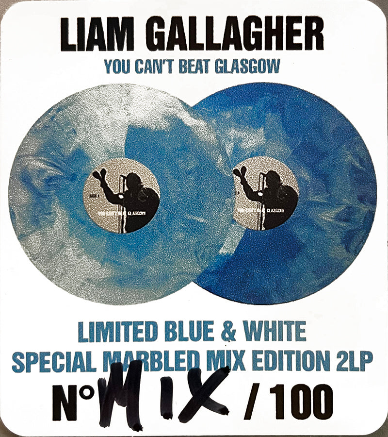 LIAM GALLAGHER 2xLP+CD You Can’t Beat Glasgow (Yellow Blue Marbled Mixed Colour)