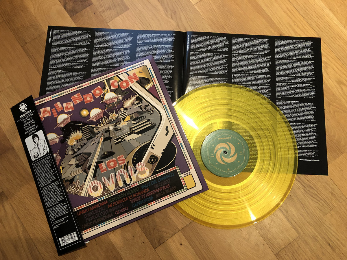 LOS OVNIS LP Bailando Con Los Ovnis (Yellow Coloured Vinyl)