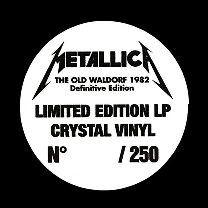 METALLICA LP The Old Waldorf 1982 Definitive Edition (Crystal Colour) PROMO