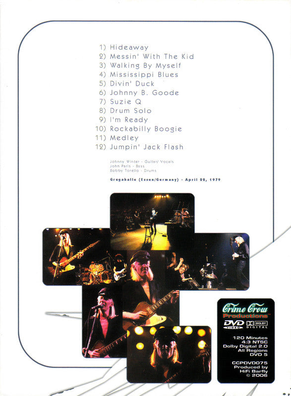 JOHNNY WINTER DVD Rockpalast 1979 (Digipack)