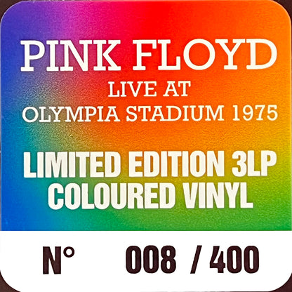 PINK FLOYD LP 3xLP Live At Olympia Stadium 1975 (Coloured 400 Numbered Copies)