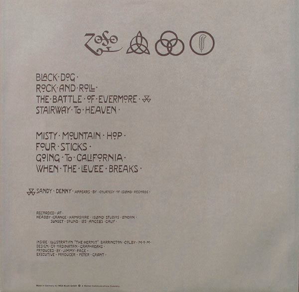 LED ZEPPELIN LP IV (Gatefold Cover)