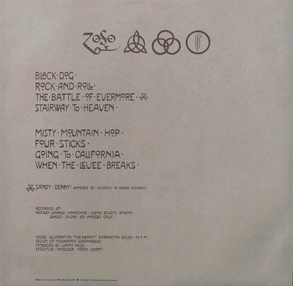 LED ZEPPELIN LP IV (Gatefold Cover)