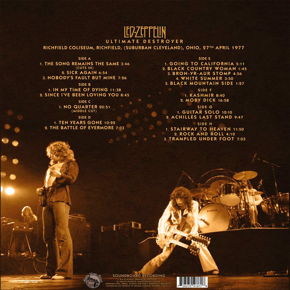 LED ZEPPELIN 4xLP BOX SET Ultimate Destroyer (Blue Coloured Vinyls) PROMO