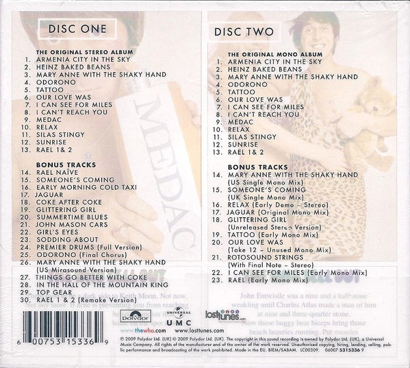 THE WHO 2xCD Sell Out (Deluxe Edition)
