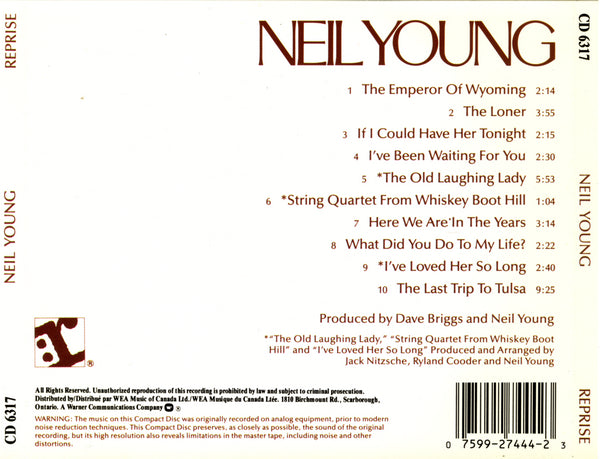 NEIL YOUNG CD Neil Young