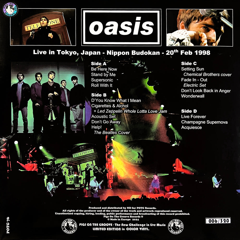 OASIS 2xLP Destination Budokan (Purple & Blue Coloured) 320 Numbered Copies