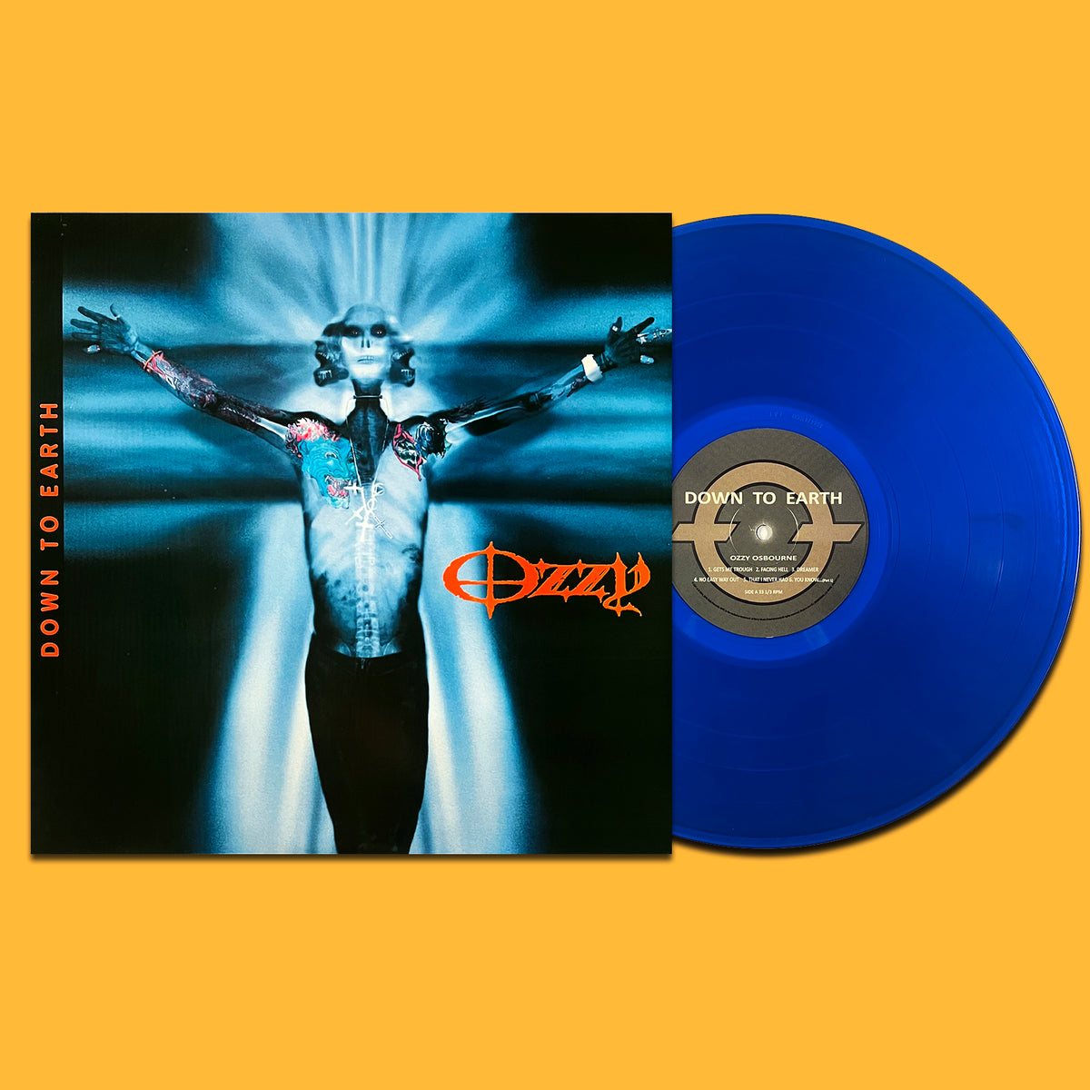 OZZY OSBOURNE LP Down To Earth (Blue Translucent Coloured Vinyl)