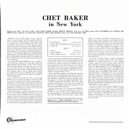 CHET BAKER LP In New York (Clear Coloured Numbered Vinyl)