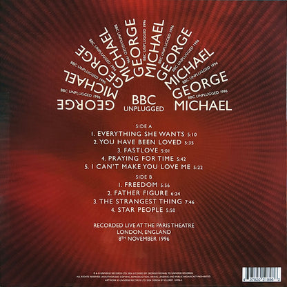 GEORGE MICHAEL LP BBC Unplugged 1996 (White Coloured Vinyl)