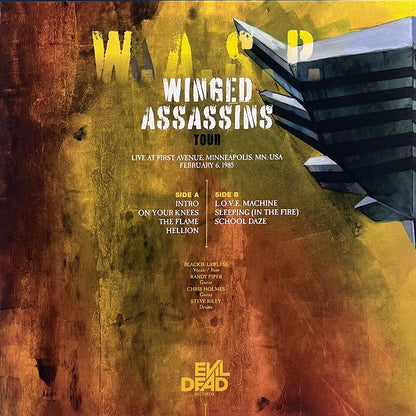 WASP LP Winged Assassins Tour (Orange Coloured Vinyl)