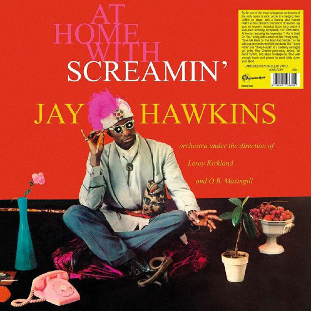 SCREAMIN' JAY HAWKINS LP At Home with (Clear Coloured Vinyl) 500 Numbered Copies