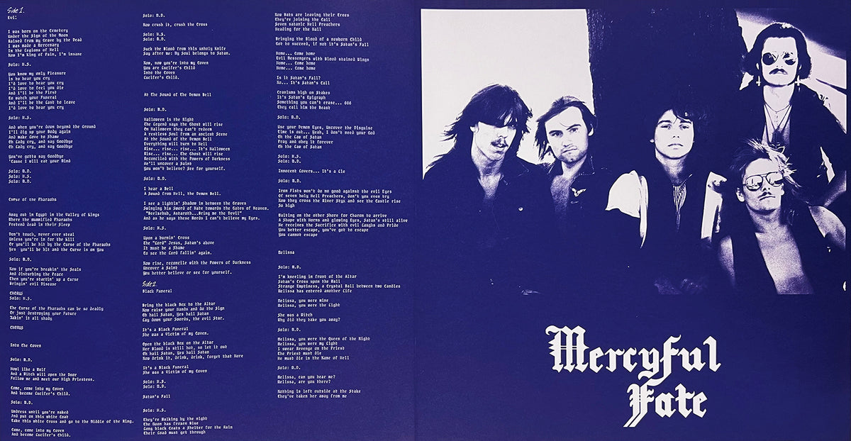 MERCYFUL FATE LP Melissa (Silver Coloured Vinyl) Silver Mirror Cover