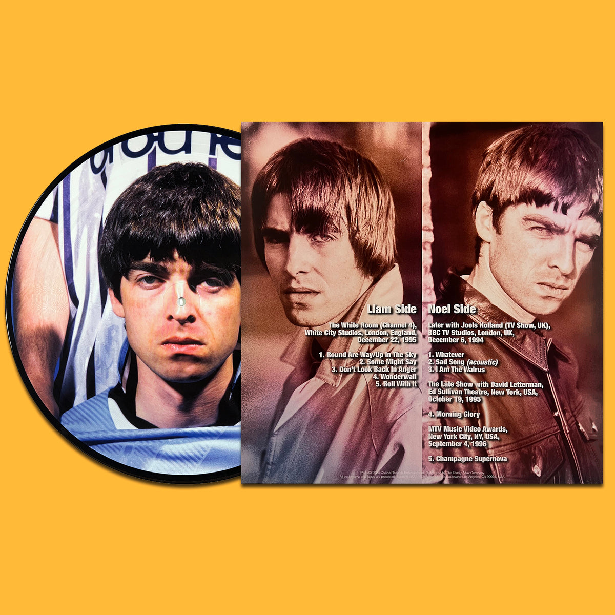 OASIS LP Glory Days (Picture Disc 400 Numbered Copies) with Insert