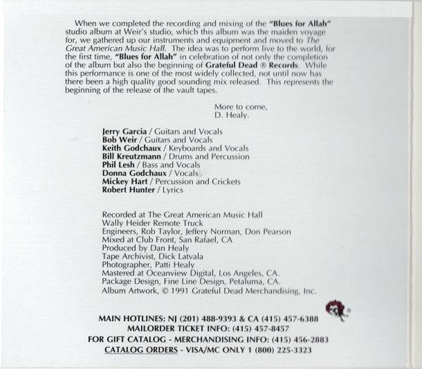 GRATEFUL DEAD 2xCD One From The Vault (Digipack)