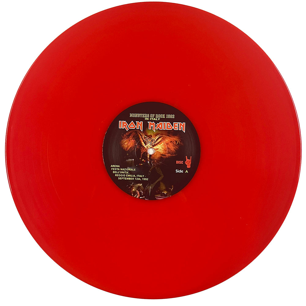 IRON MAIDEN 2xLP Monsters Of Rock 1992 In Italy (Red Coloured Vinyls)