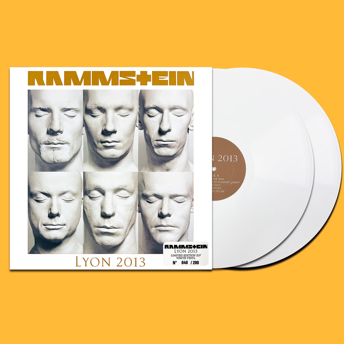 RAMMSTEIN 2xLP Lyon 2013 (White Coloured Vinyl) 200 Numbered Copies