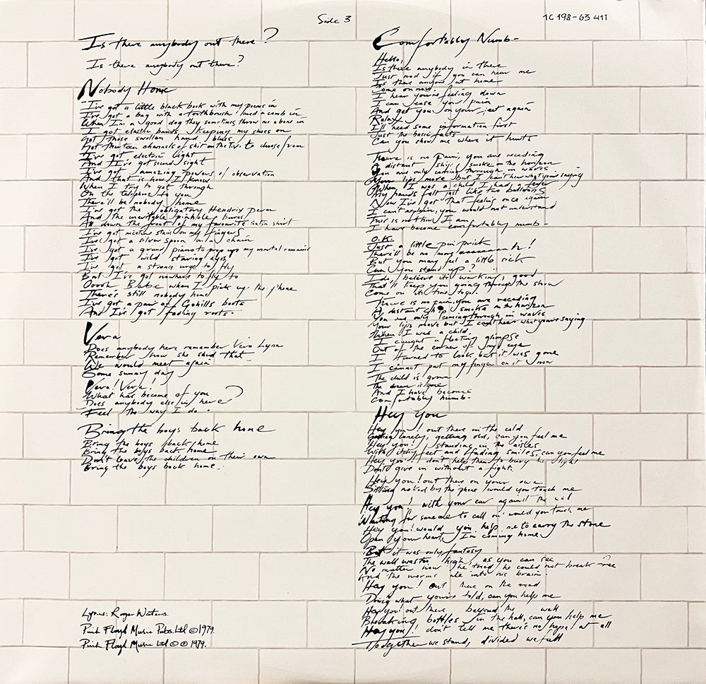 PINK FLOYD 2xLP The Wall (180 Gram Heavyweight Vinyls) Gatefold Cover