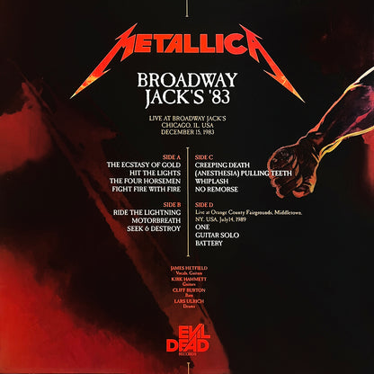 METALLICA 2xLP Broadway Jack's '83 (Orange Marble Coloured Vinyl)