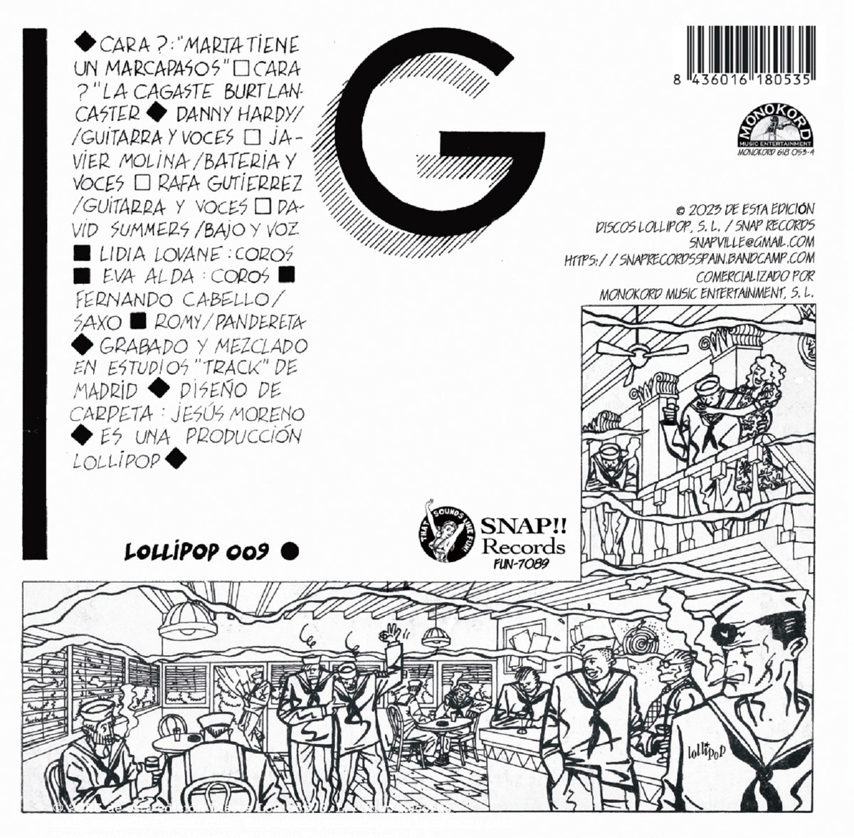 HOMBRES G 7" Marta tiene un marcapasos / La cagaste Burt Lancaster