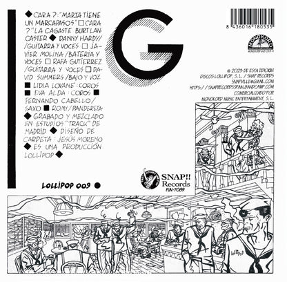 HOMBRES G 7" Marta tiene un marcapasos / La cagaste Burt Lancaster