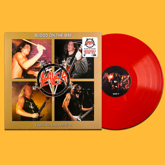 SLAYER LP Blood On The Bay - Live In Corpus Christi ’87 (Red Color) PROMO