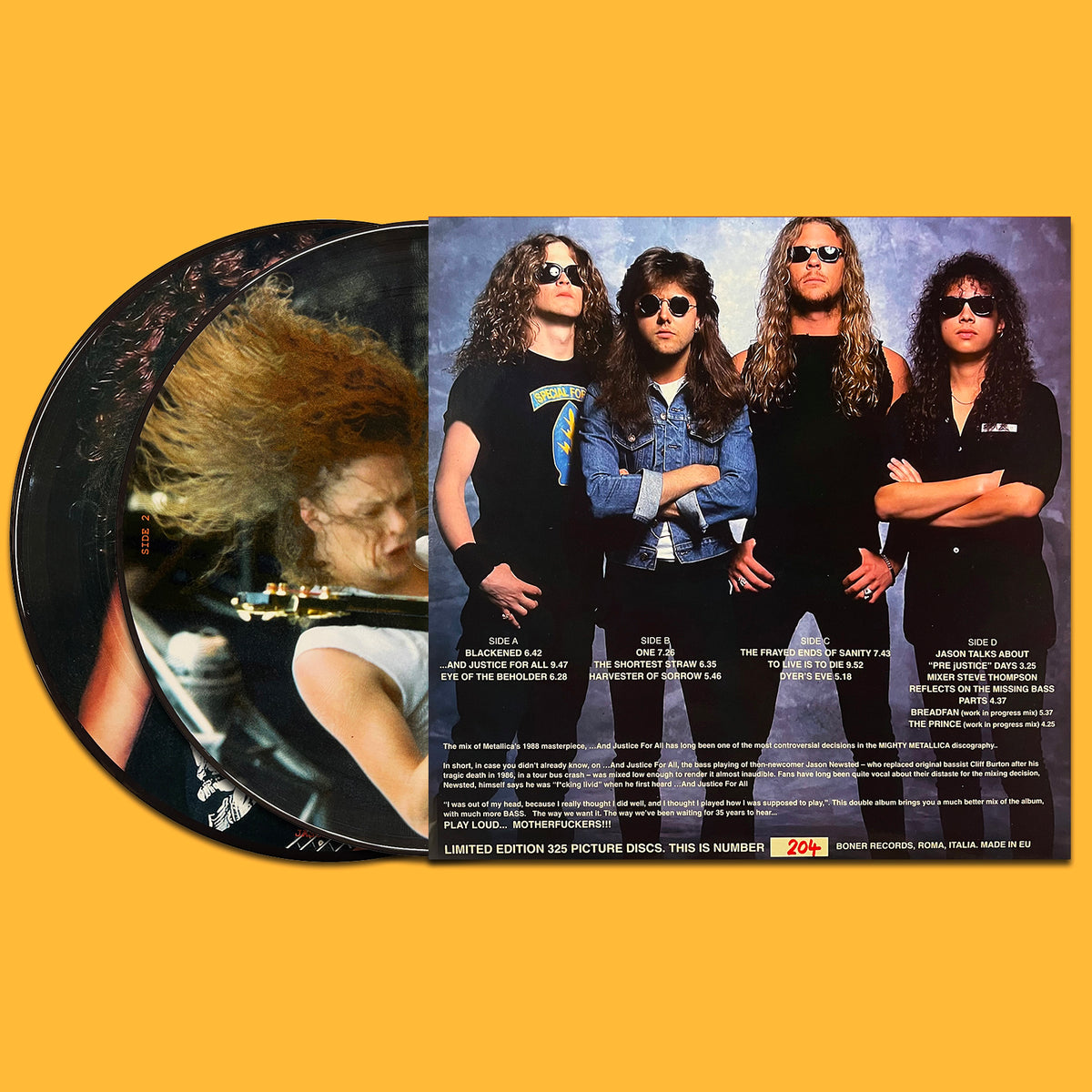 METALLICA 2xLP …And Justice For Jason (Picture Disc) 325 Hand-Numbered Copies