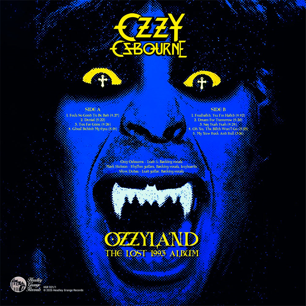 OZZY OSBOURNE LP Ozzyland The Lost 1993 Album (Blue Translucid Coloured Vinyl)
