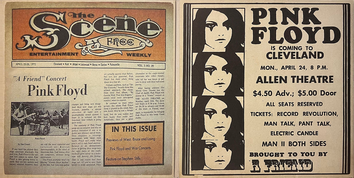 PINK FLOYD 3xLP Allen Theater, Cleveland 1972 (Gold Colour 350 Numbered Copies)