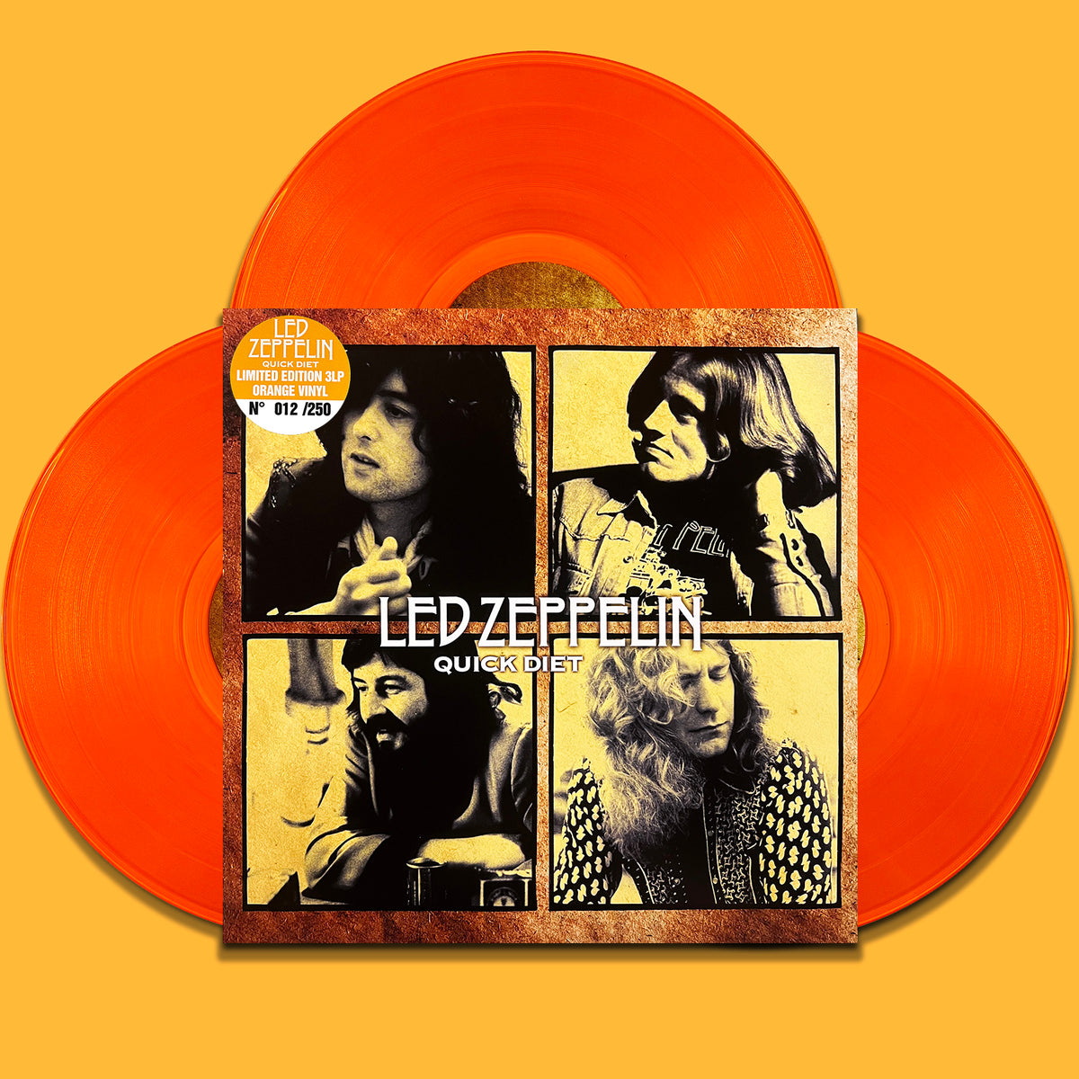 LED ZEPPELIN 3xLP Quick Diet (Orange Coloured Vinyls) 250 Numbered Copies