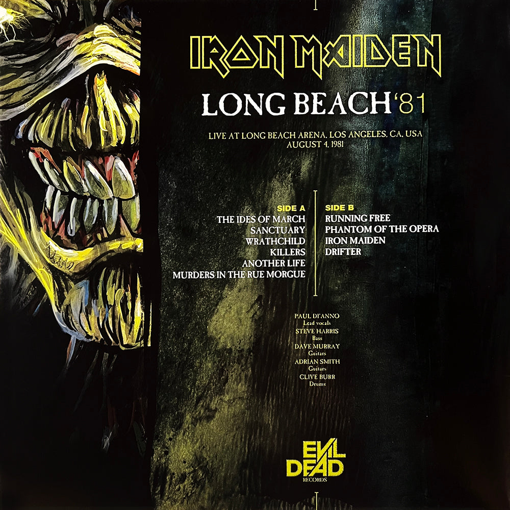 IRON MAIDEN LP Long Beach '81 (Smoke Dark Green Coloured Vinyl)