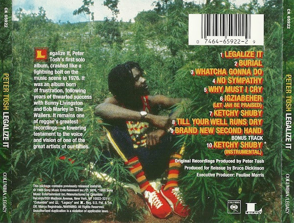 PETER TOSH CD Legalize It