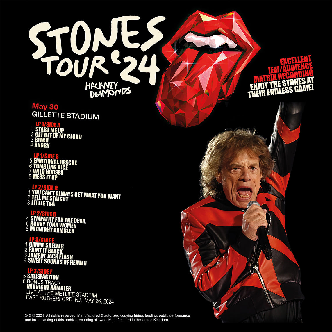 ROLLING STONES 3xLP BOX SET Foxboro, MA, May 30 20224 (Colour Vinyl 350 Copies)