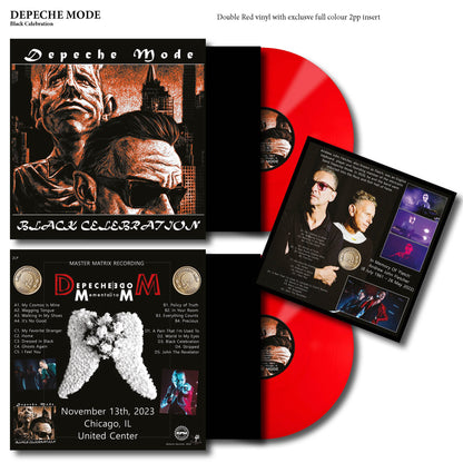 DEPECHE MODE 2xLP Black Celebration - Chicago 2023 (Red Coloured Vinyls)