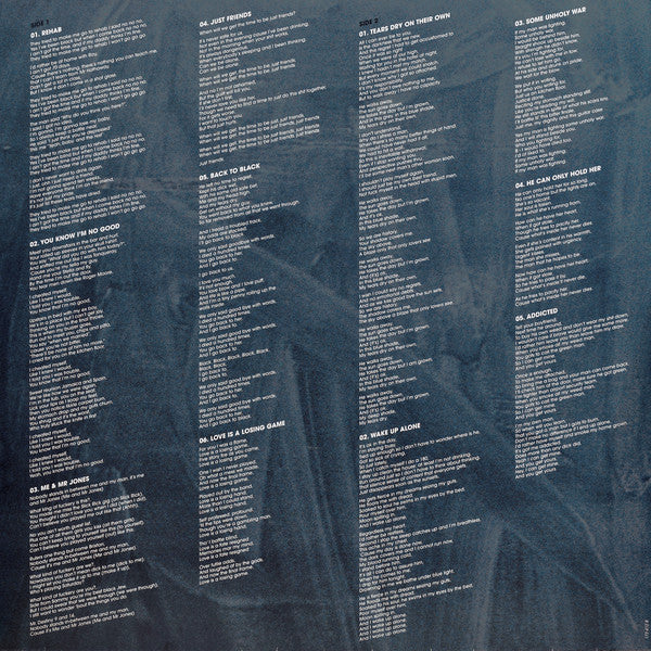 AMY WINEHOUSE LP Back To Black (Translucid Blue Coloured Vinyl)