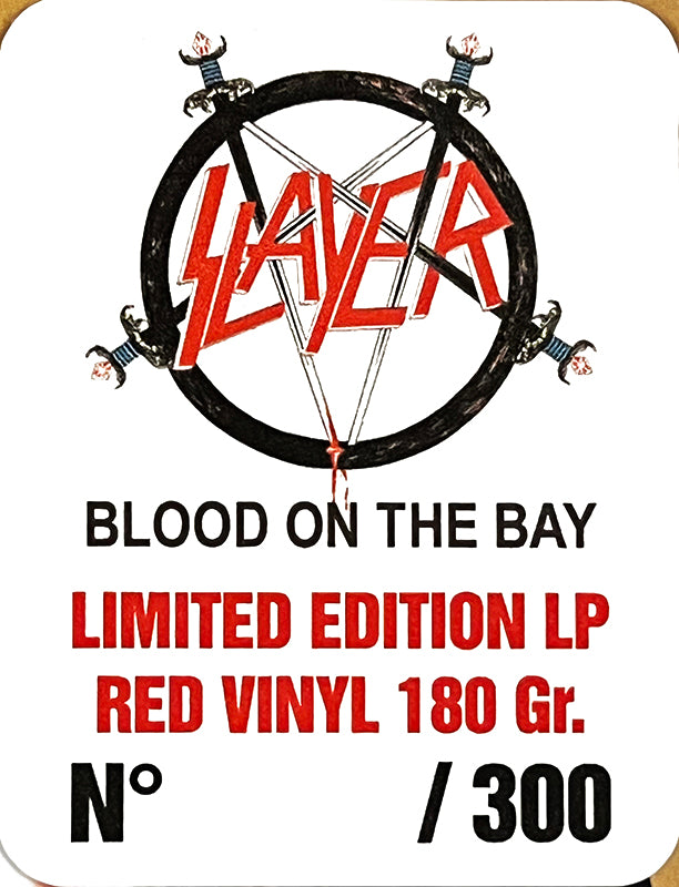 SLAYER LP Blood On The Bay - Live In Corpus Christi ’87 (Red Colour) PROMO