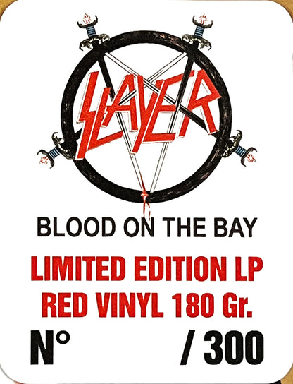 SLAYER LP Blood On The Bay - Live In Corpus Christi ’87 (Red Colour) PROMO