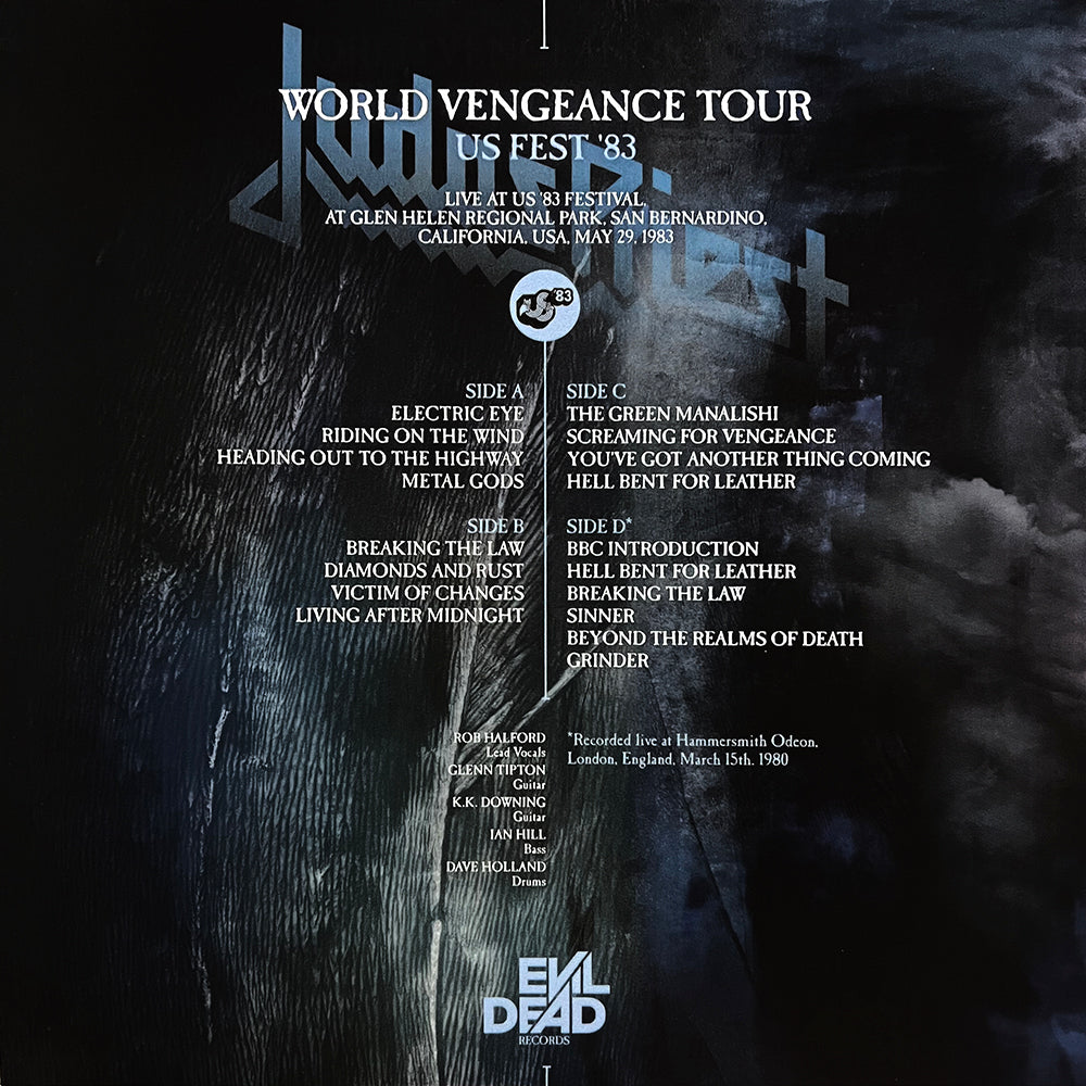 JUDAS PRIEST 2xLP World Vengeance Tour US Fest '83 (TEST PRESSING)