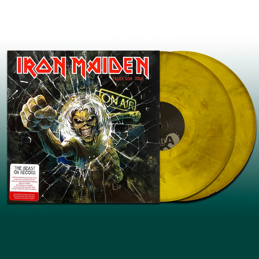 IRON MAIDEN 2xLP Killer USA Tour (Yellow Smoke Translucid Coloured Vinyls)