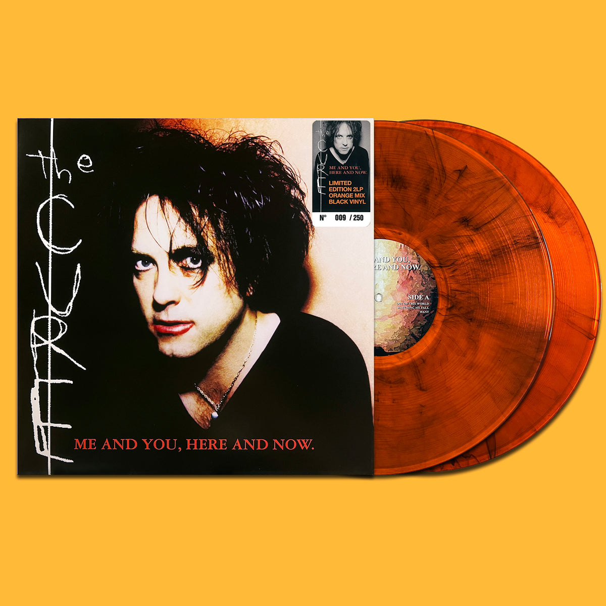 CURE 2xLP Me And You, Here And Now (Orange Mix Black Colour) 250 Numbered Copies