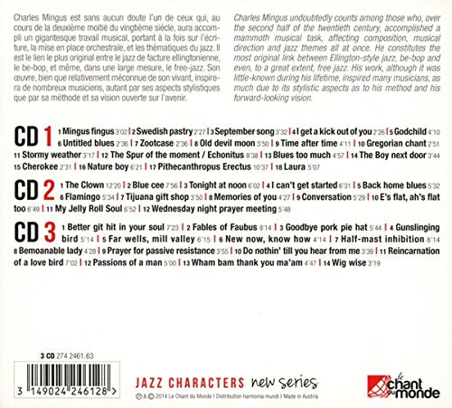 CHARLES MINGUS 3XCD Mingus Fingus (Jazz Characters New Series)