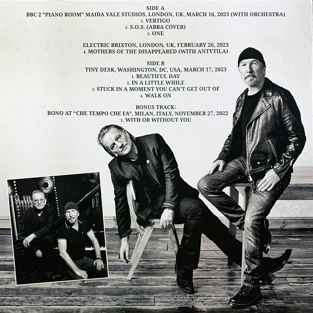 U2 BONO & THE EDGE LP Never Surrender (White Coloured Vinyl) PROMO EDITION