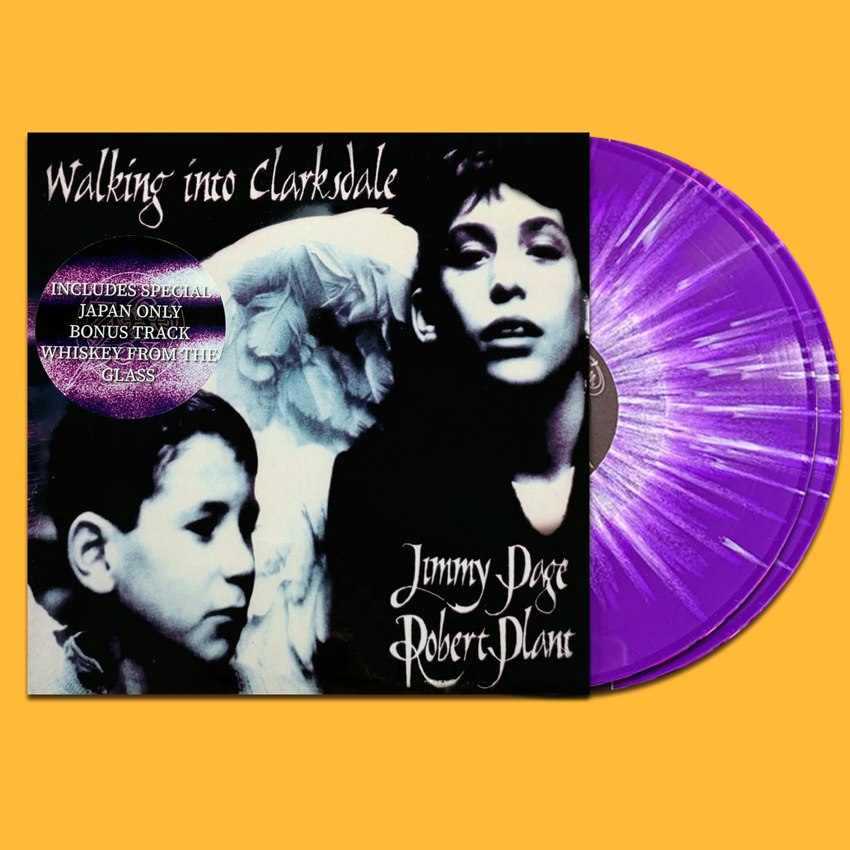 JIMMY PAGE & ROBERT PLANT 2xLP Walking Into Clarksdale (Purple Splatter Vinyls)