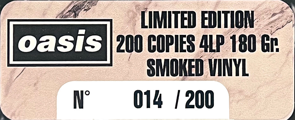 OASIS BOX SET 4xLP Japanese Madness (Smoked Coloured Numbered 200 Copies)
