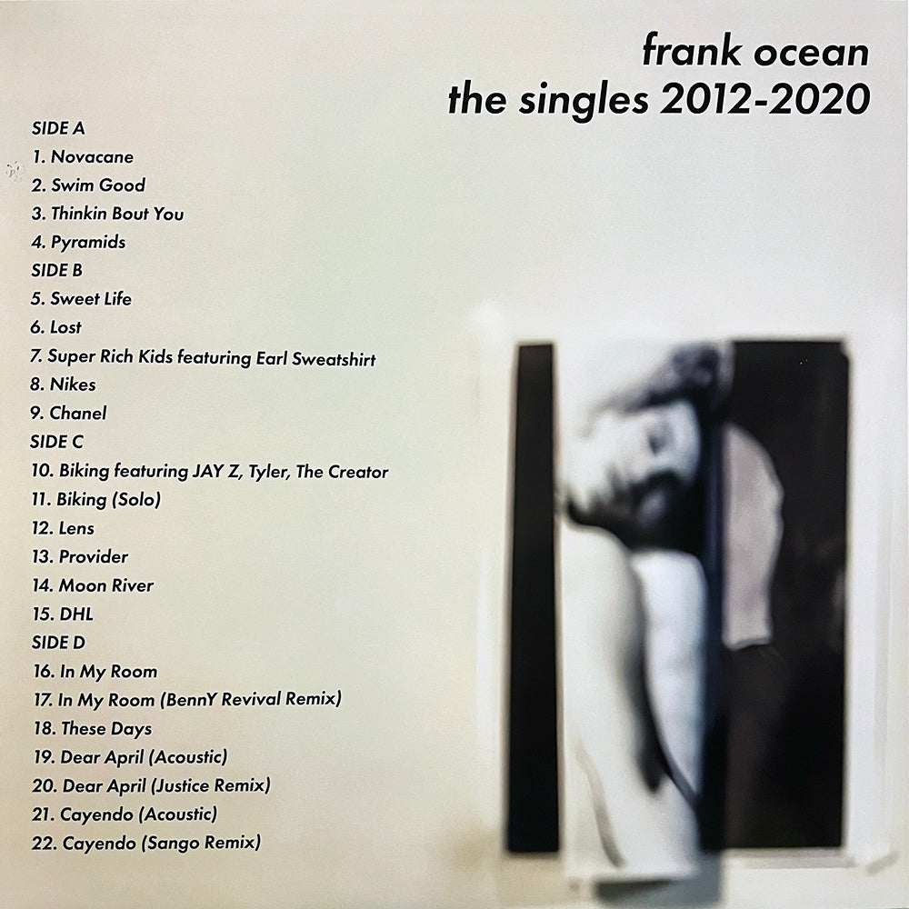 FRANK OCEAN 2xLP The Singles 2012-2020 (Clear Coloured Vinyls)