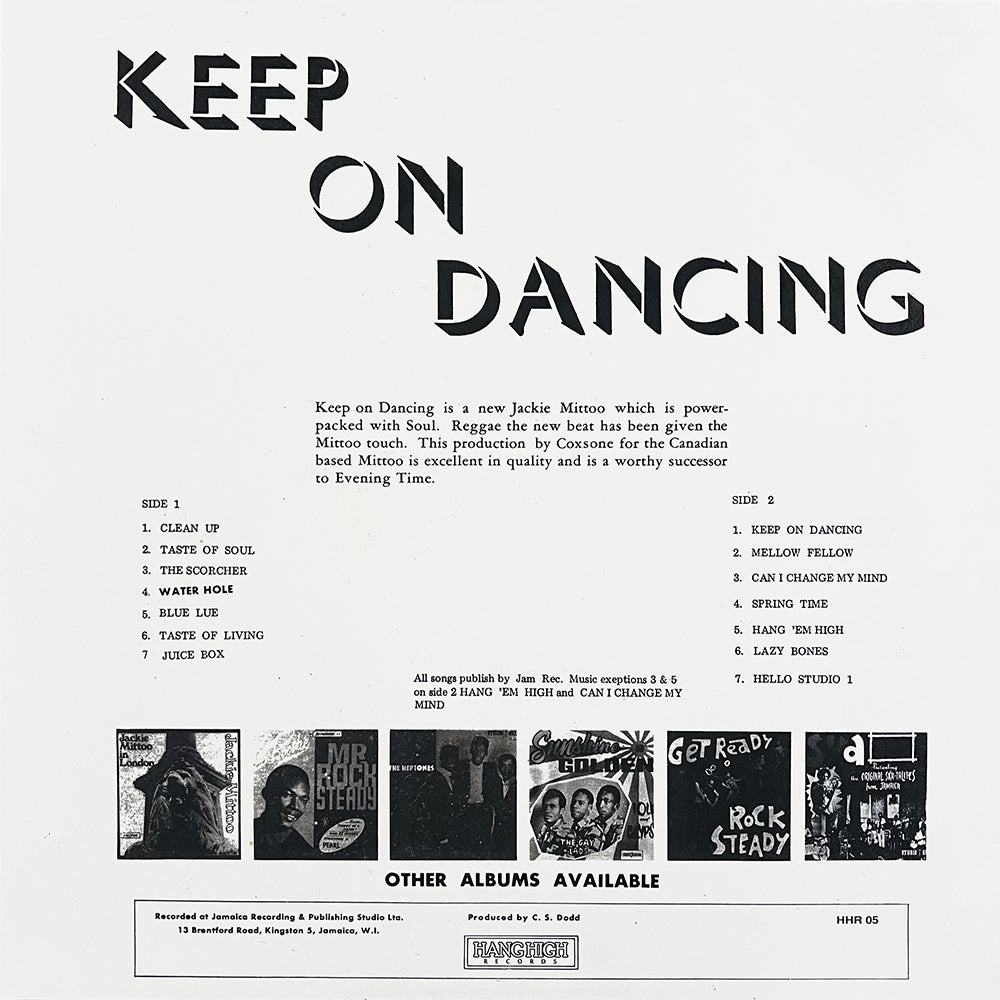 JACKIE MITTOO LP Keep On Dancing
