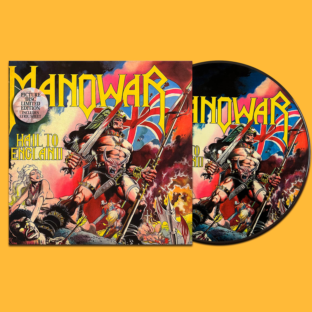 MANOWAR LP Hail To England (Picture Disc with Cover and Insert)