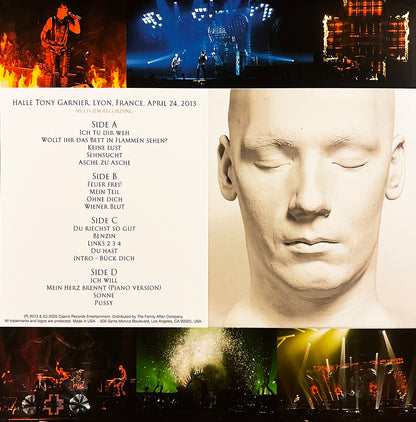 RAMMSTEIN 2xLP Lyon 2013 (White Coloured Vinyl) 200 Numbered Copies